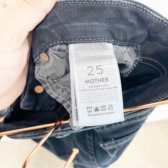MOTHER The Looker Crop Jeans in Coffee, Tea, or Me? Wash Size 25 - Picture 8 of 10